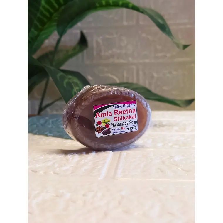 Amla Reetha Shikakai Handmade Soap